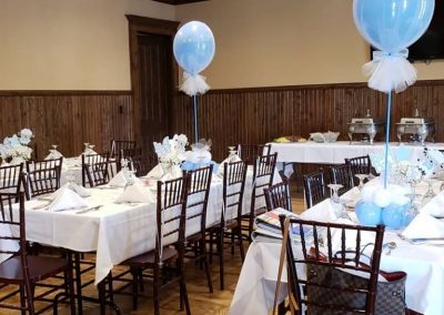 baby shower in houston set up for baby boy